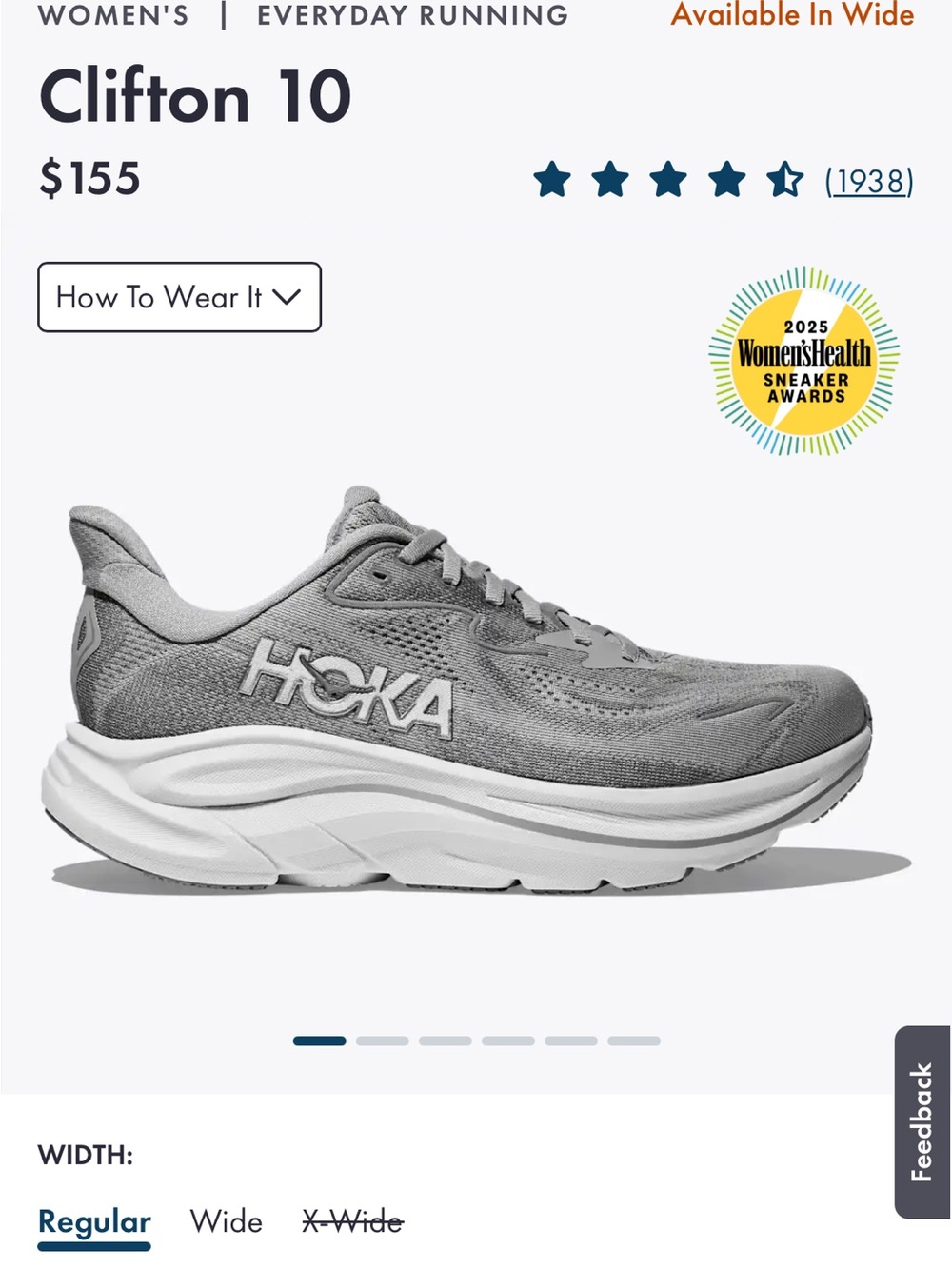 HOKA Stellar Grey / Galactic Grey shoes - Picture 7 of 7